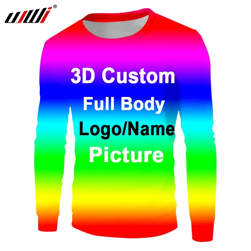 Оптовая продажа партия одежды свитшот с длинным рукавом и 3D принтом дизайнерская