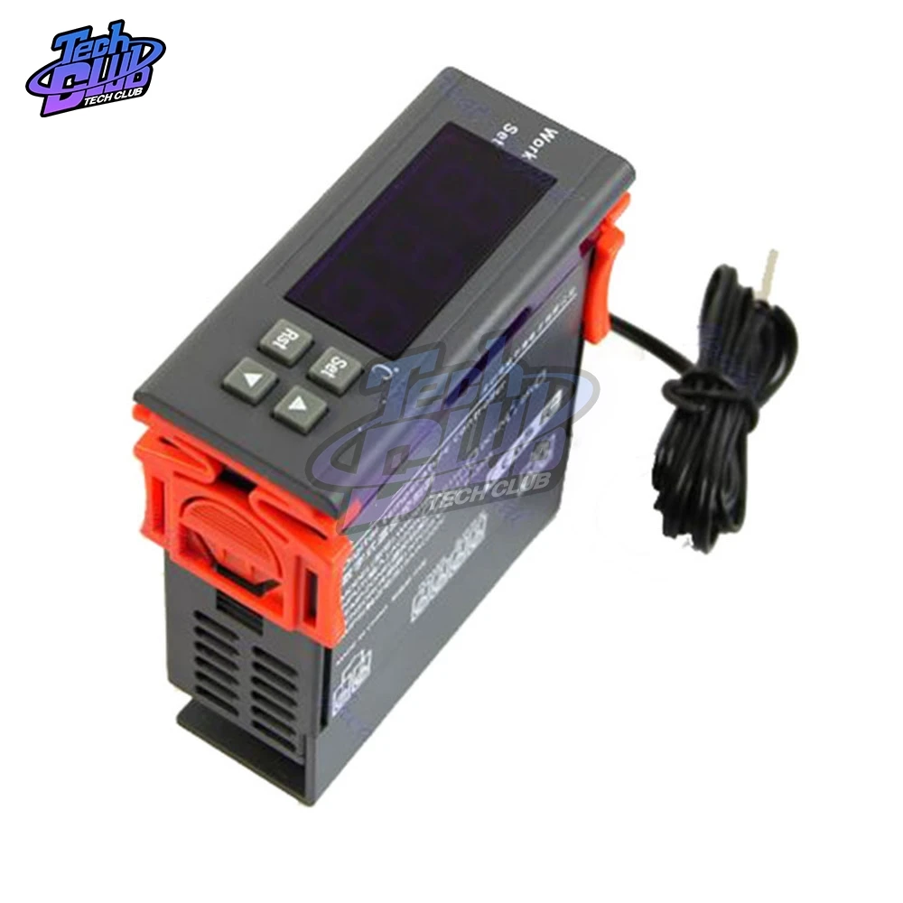 WH7016C AC 220V 10A LCD Digital Temperature Controller Regulator Thermostat Switch Thermometer with Probe -50~110 Celsius |