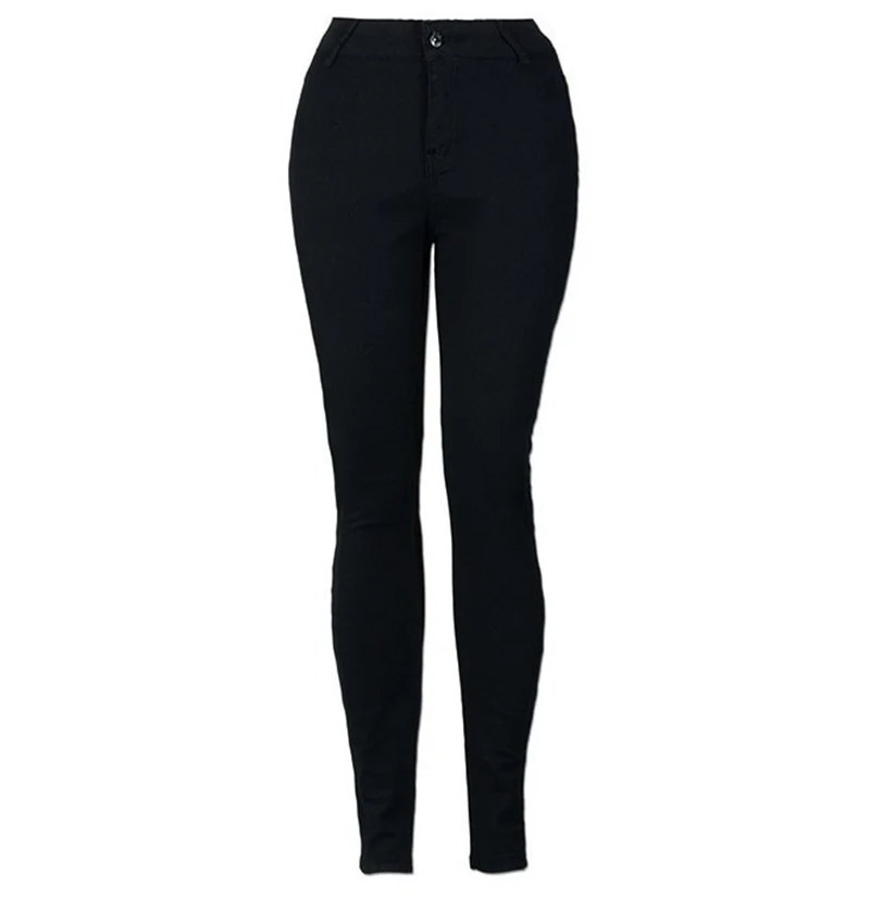 2018 длинные сексуальные джинсы женские офисные классические узкие черные