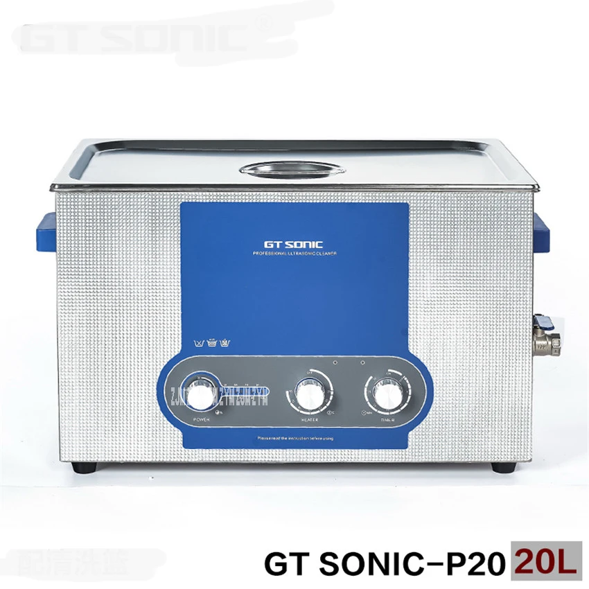 GT SONIC P20 Ультразвуковой очиститель таймер нагрева регулируемая мощность