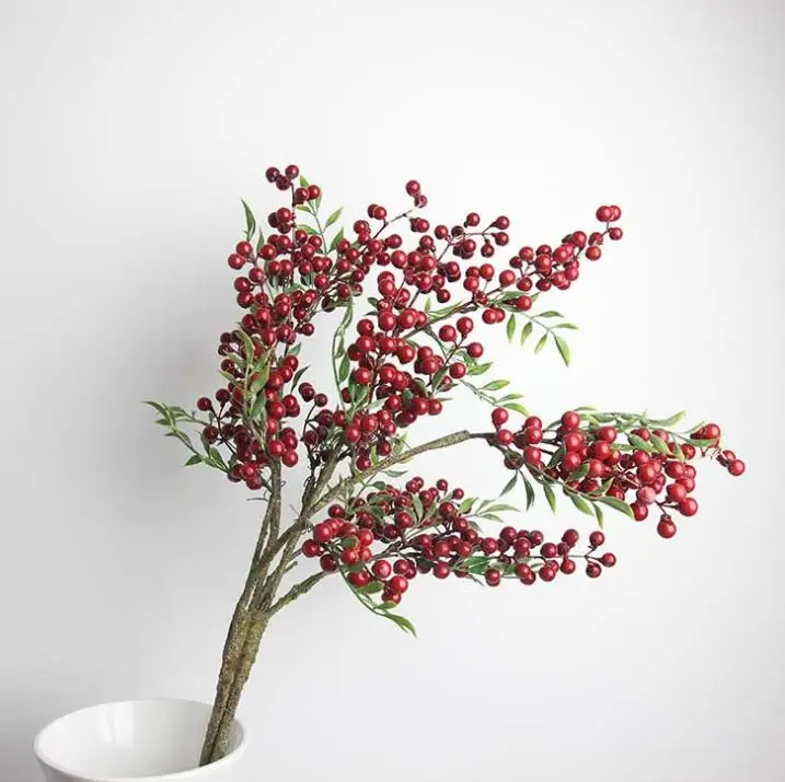 Красный пены ягода 5 вещей в комплекте коллекция осень серии поддельные ягоды 85