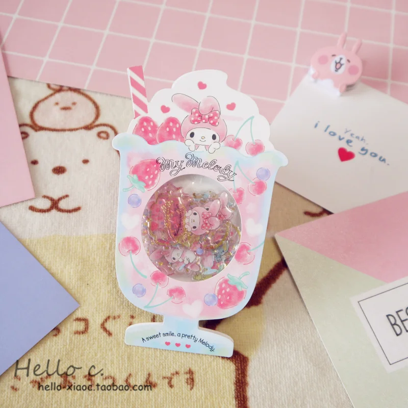 Мультфильм Печать хлопья Маленькие близнецы звезды cinnamoroll пудинг собака ПВХ стикер мороженое украшения Индекс стикер s для детей игрушки