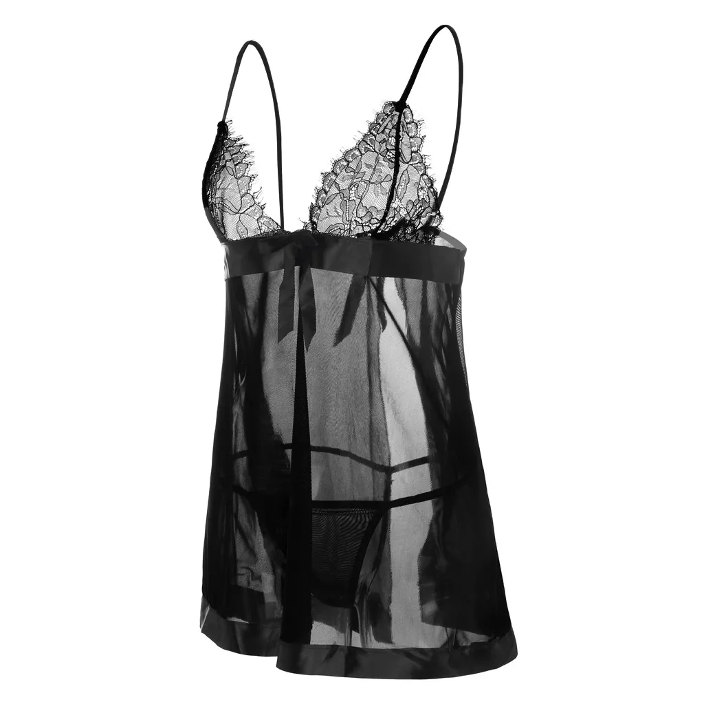 Новая женская летняя кружевная ночная рубашка в стиле пэчворк с бантом и