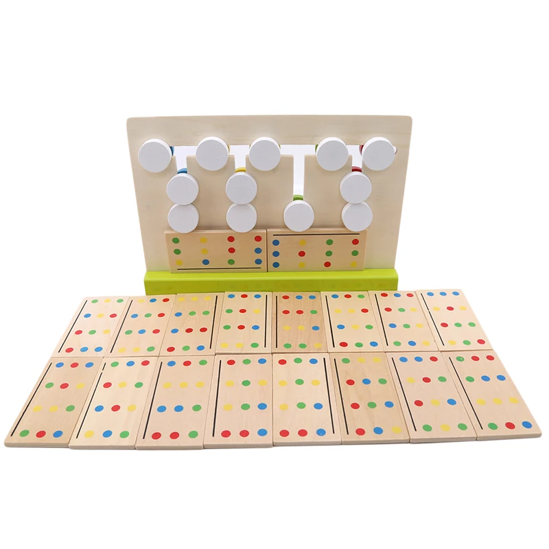 Новый стиль детские развивающие игрушки Монтессори Четырехцветная игра красная