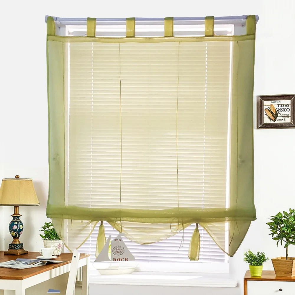 8 цветов римская лента занавеска полиэстер вуаль шариковый контроллер штора