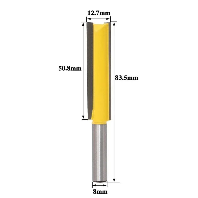

8 Shank Lengthened Straight Router Bit Lengthened Straight Knife Flush Trim Pattern Router Bit Knife For Wood