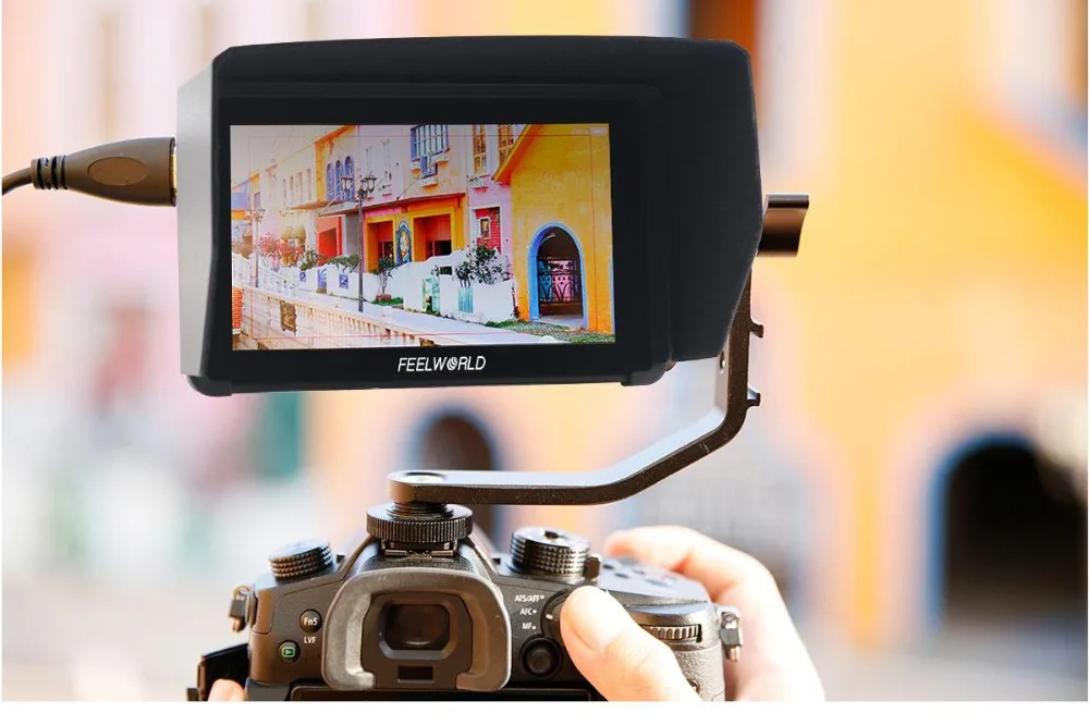 FEELWORLD F6 PLUS 5,5 дюймов на камеру DSLR полевой монитор 3D LUT сенсорный экран ips FHD 1920x1080 Видео Фокус Поддержка 4K HDMI