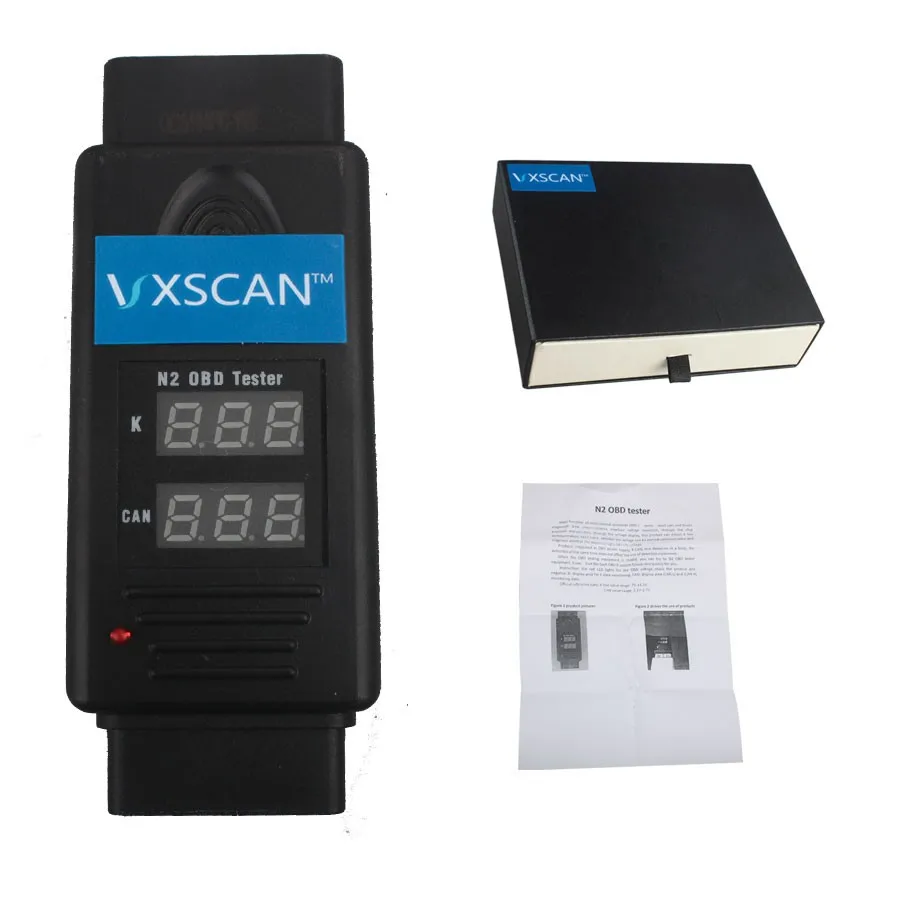 VXSCAN N2 тестер OBD для K и CAN Тест линии H L тест OBDII совместимый с мотоциклом