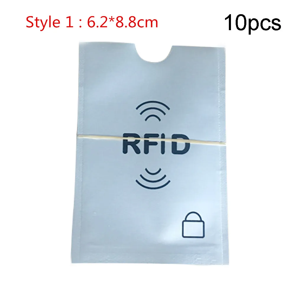 1 10 шт. удобный чехол для карт ультратонкий RFID Pro протектор держатель для карт прочный паспорт алюминий - Цвет: 1