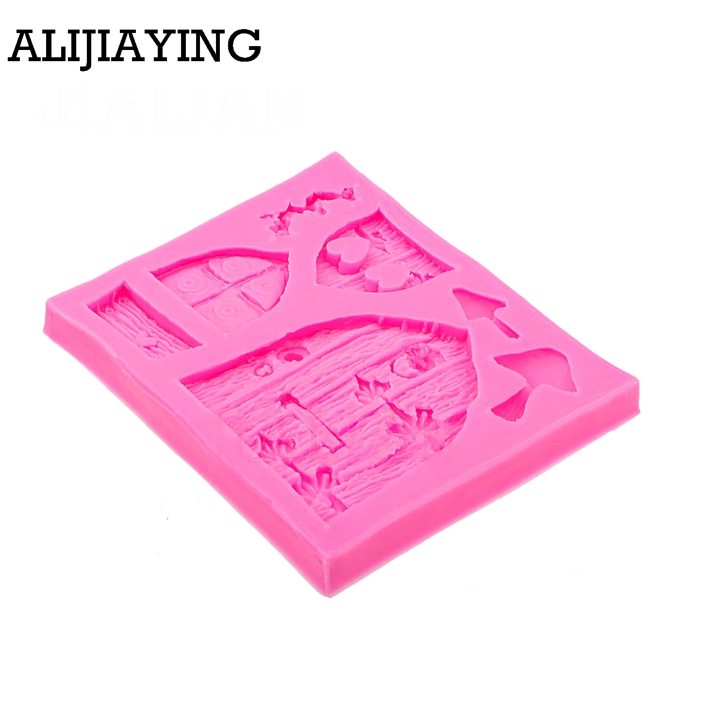 Силиконовая форма для выпечки Sugarcraft M0513 сказочный домик гриб окно дверь