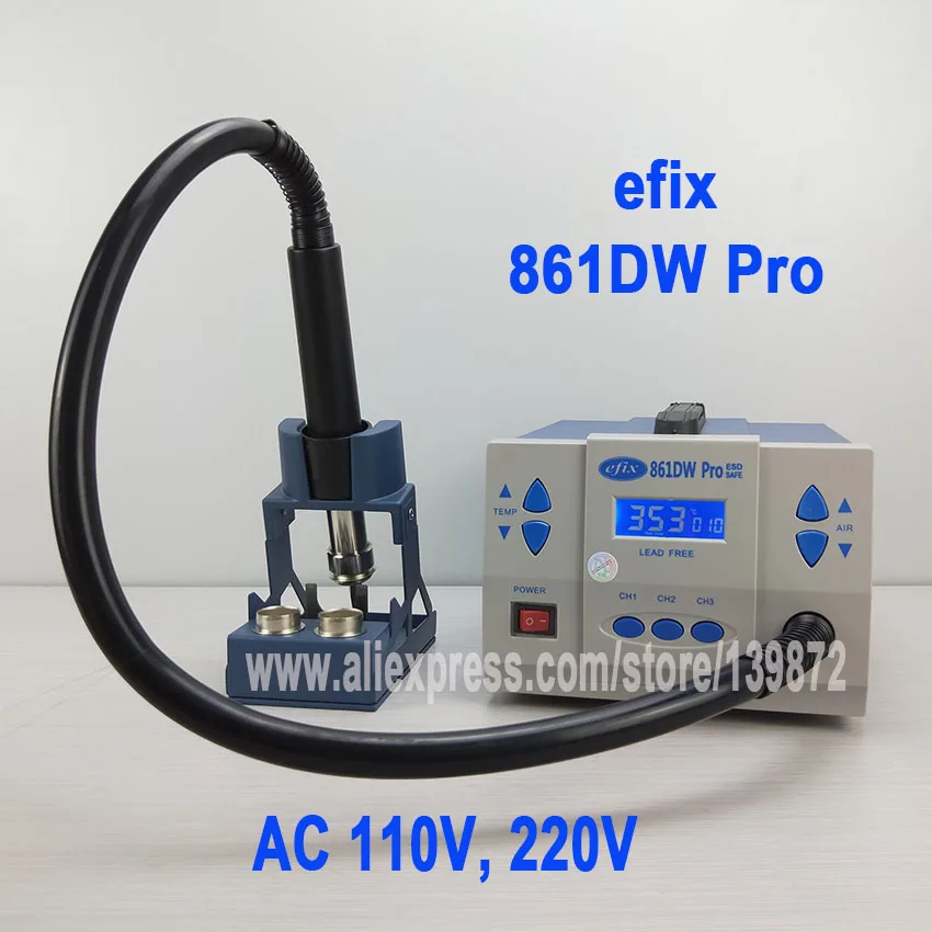 Наладочная станция efix 861DW Pro с горячим воздухом 110 В переменного тока 220 1000 Вт