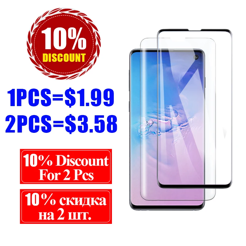 Защитное стекло для samsung galaxy s10e S10 plus Защитная пленка экрана samsug Sheet tremp s 10 e light