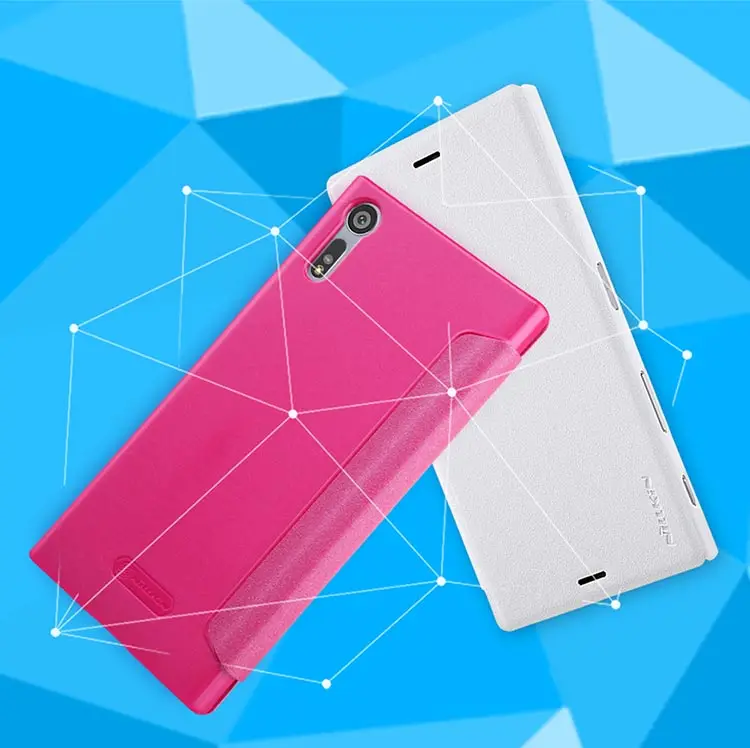 Для Sony Xperia XZ чехол NILLKIN Sparkle Роскошные Флип раскладный кожаный задняя крышка для