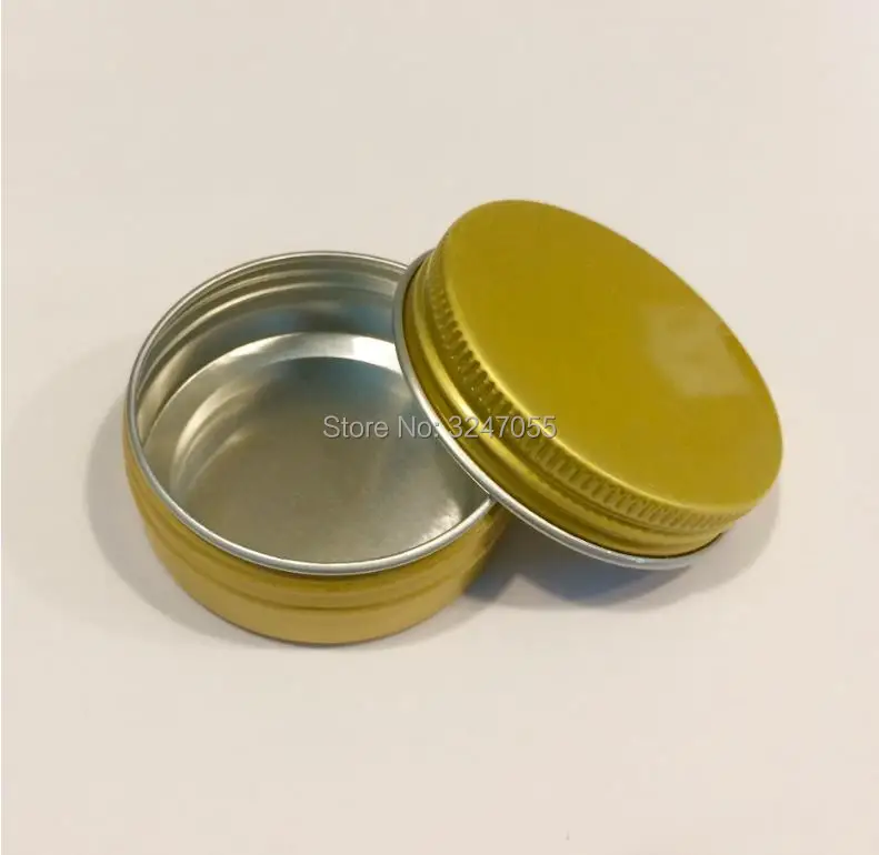 30ml/ж D50 * H20mm золото пустые для косметического крема упаковочная банка Алюминий