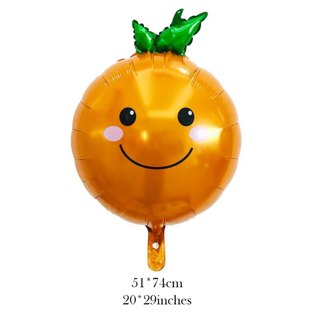 Fruit Balloons Vegetable Helium Foil Balloon birthday party decorations kids Strawberry Carrot Orange Grape Banana Corn Apple | Дом и сад