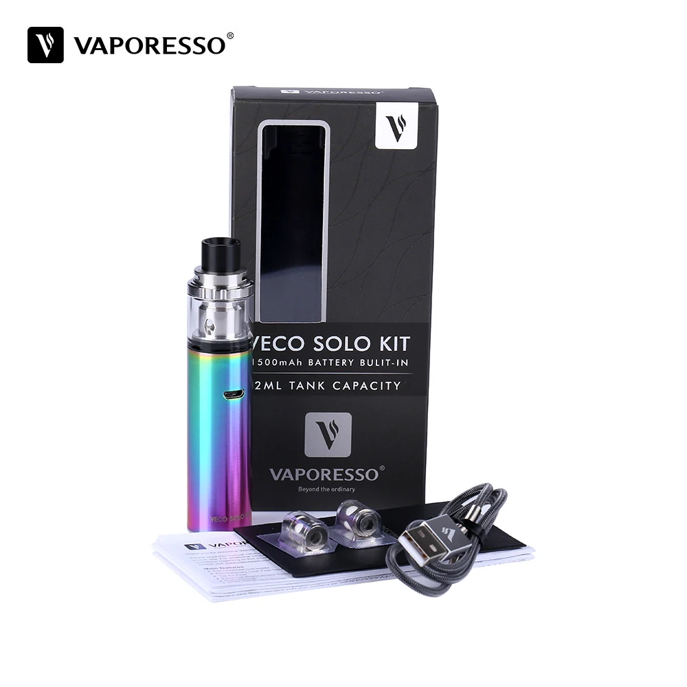 Оригинальный Vaporesso VECO SOLO стартовый набор электронная сигарета с 1500 мАч