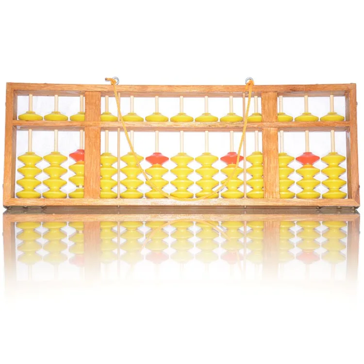 Высокое качество 13 Колонка деревянная вешалка большой размер NON-SLIP Abacus китайский соробан, инструмент в математике образование для учителя XMF018