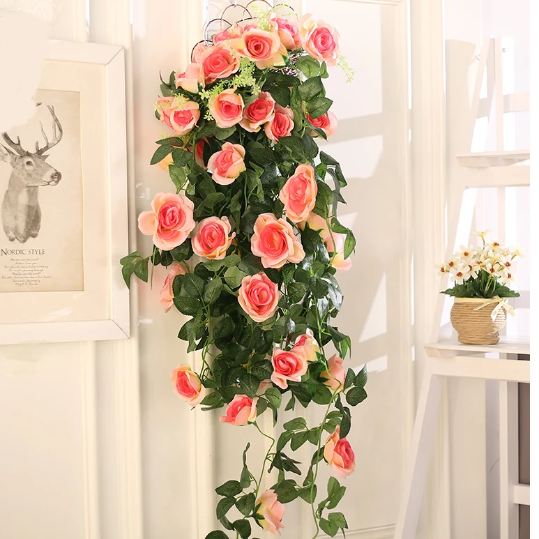 Искусственный ротанговый цветок искусственный 35 5 дюйма украшение для дома на