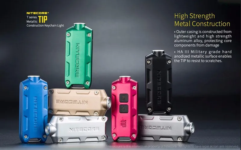Заводская цена Nitecore наконечник металлический конструкция USB Перезаряжаемый брелок свет с 360 люмен