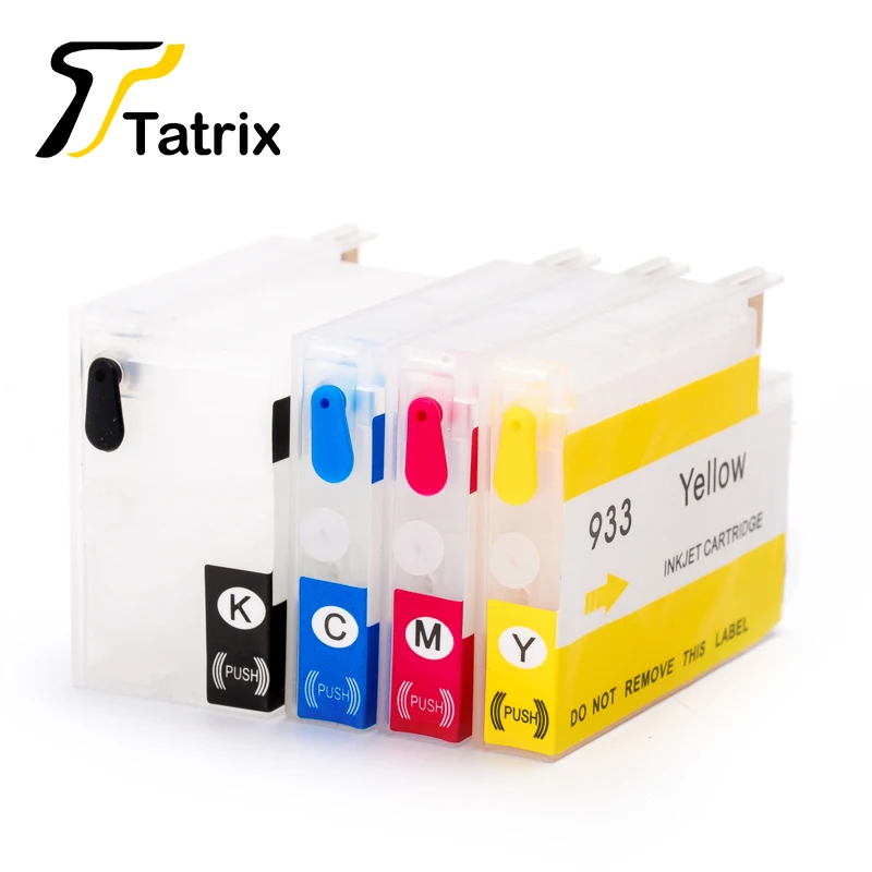 Tatrix для HP 932 933 932XL 933XL многоразовый чернильный картридж Officejet 6600 H711a H711g 6100 6700 7110