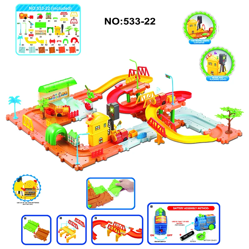 Magical DIY racing track set Big Size High Quality Cheap race accessories with light and music gift for children boy girls |