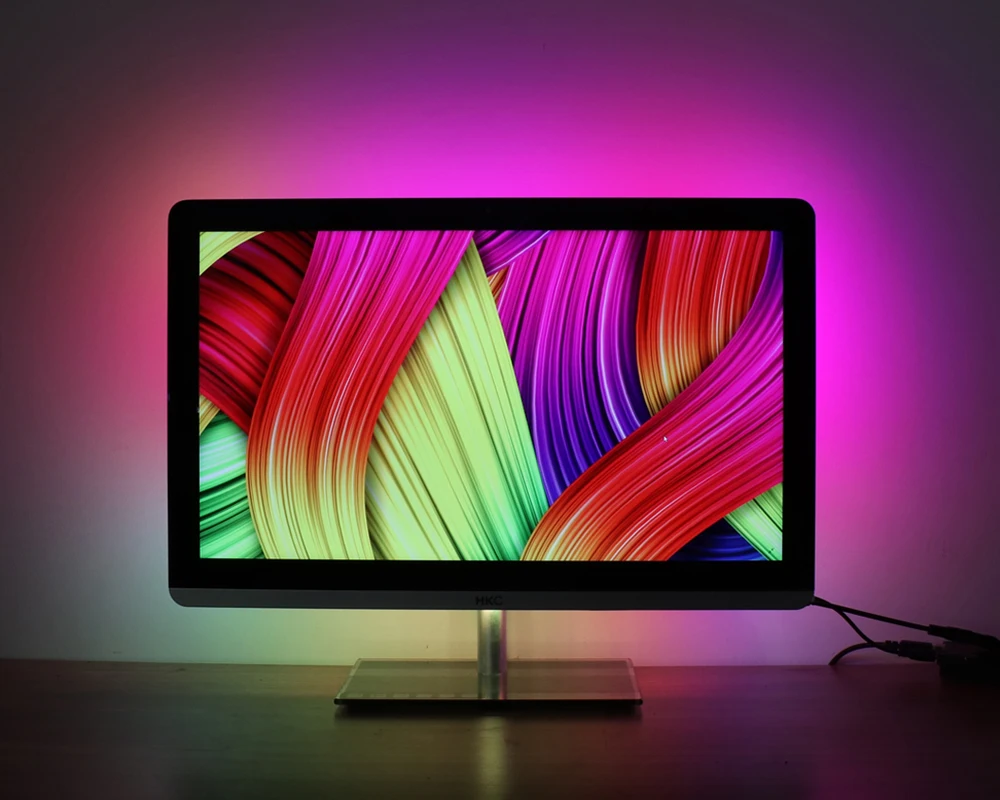 Адресуемые WS2812B Светодиодные ленты Ambilight Полный комплект USB Светодиодные ленты ТВ PC задняя освещение мечта Экран монитора компьютера 1/2/3/4/5 m