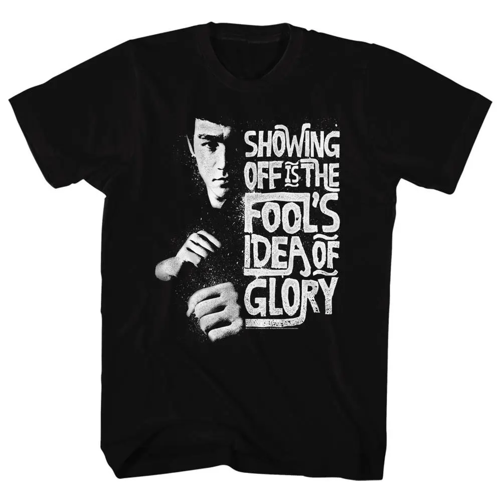 Брюс Ли идея Of Glory лицензионный для взрослых Футболка Cool Повседневное гордость