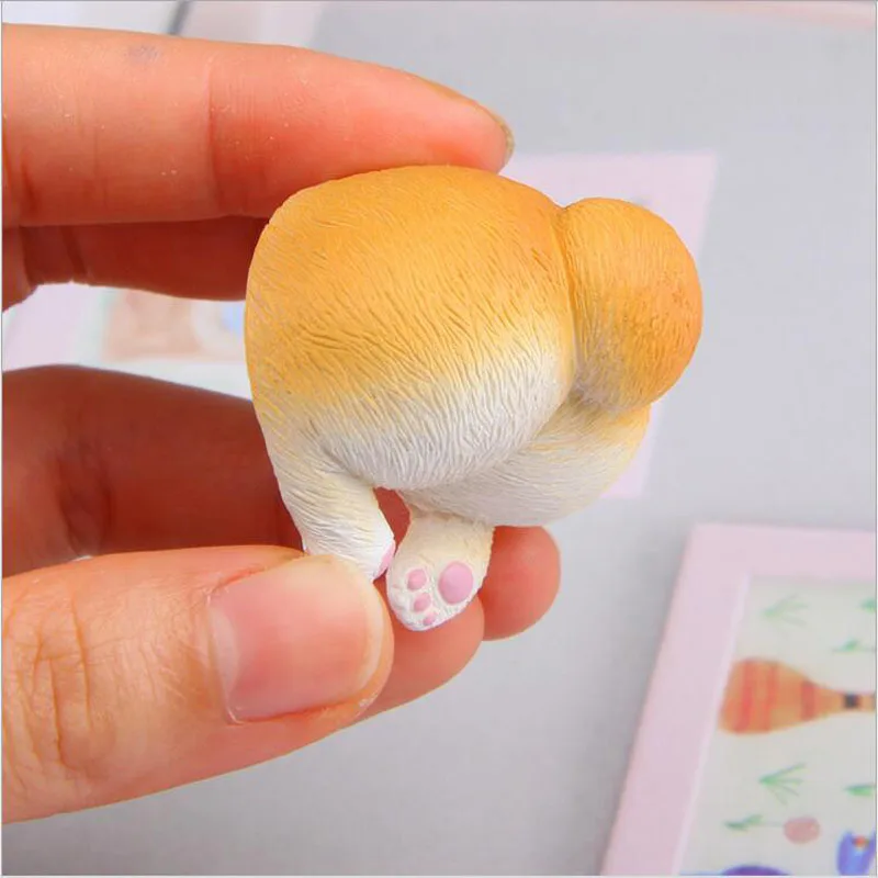 Милые 3D корги собака попка мультфильм животное креативные магниты на