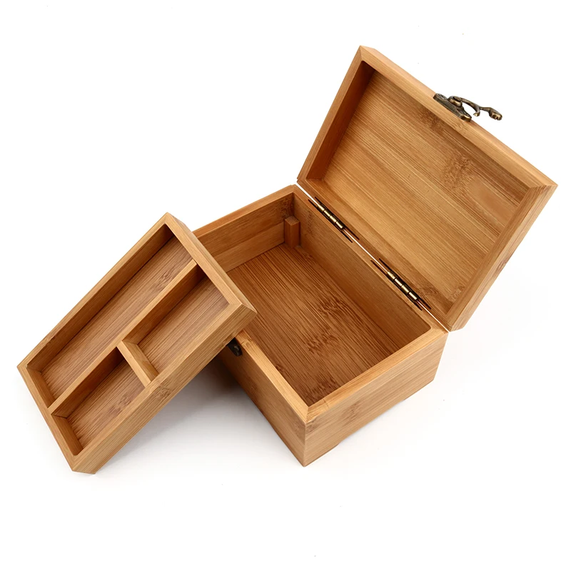 Деревянные бамбуковые шкатулки на заказ с лазерной печатью ювелирные изделия