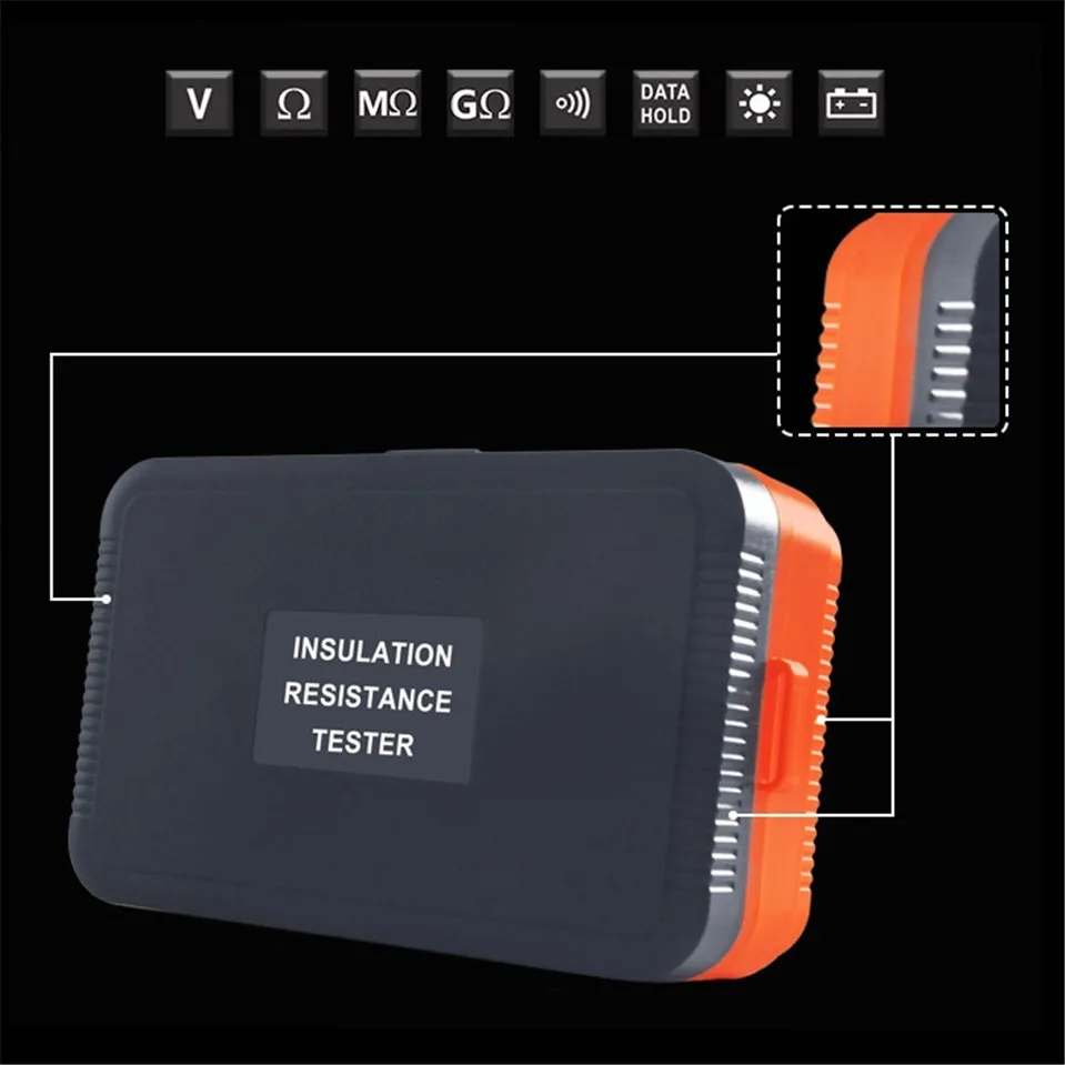 

VC60B+ Digital Insulation Resistance Tester VICI Megger MegOhm Meter 250V 500V 1000V High Voltage And Short Circuit Input Alarm