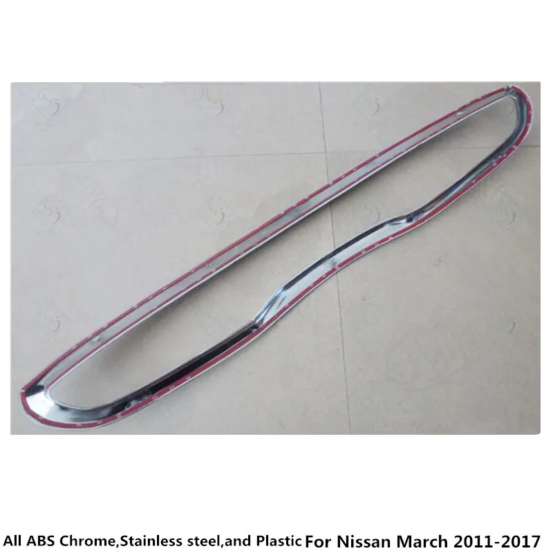 Для Nissan March 2011 2012 2013 2014 2015 2016 2017 крышка автомобиля ABS Хромированная Отделка