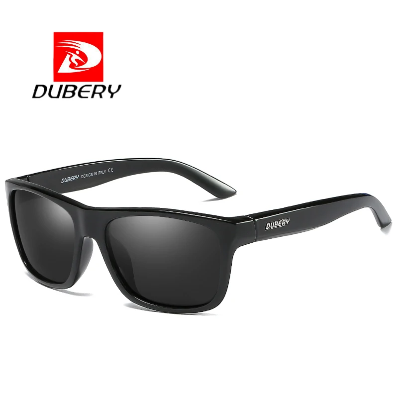 DUBERY квадратные Поляризованные Солнцезащитные hd-очки мужские водительские оттенки мужские ретро солнцезащитные очки для мужчин летние зеркальные брендовые дизайнерские Oculos - Цвет линз: A1