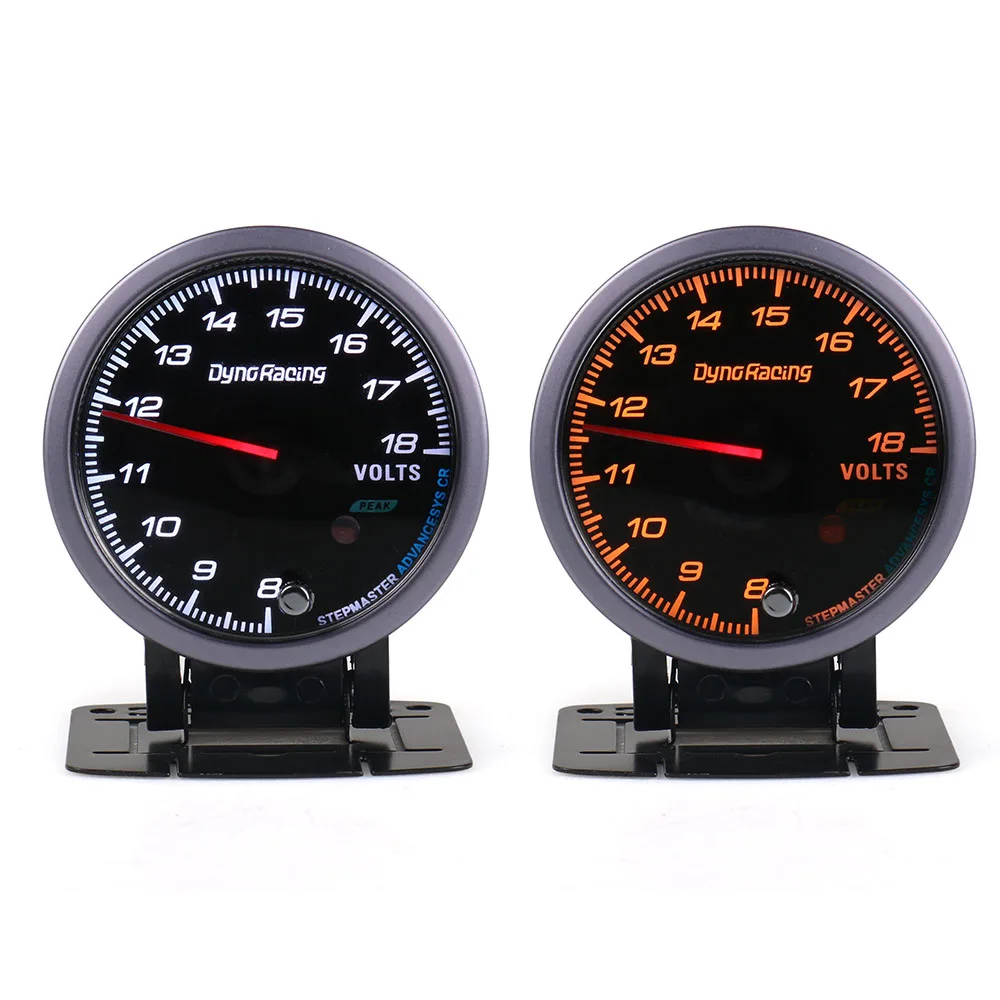 CNSPEED 60MM Black Face Car Auto Voltmeter 8-18 Volt Voltage Gauge With White&amp Amber Lighting meter/Auto | Автомобили и