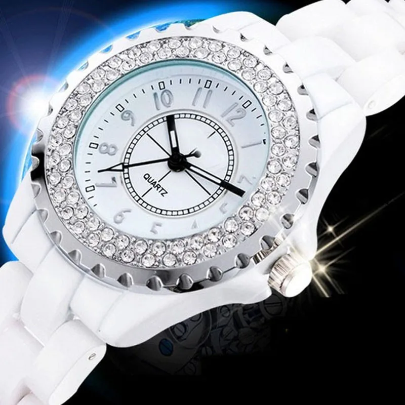 Часы женщины LNGLIES бренд класса люкс мода свободного покроя кварцевые