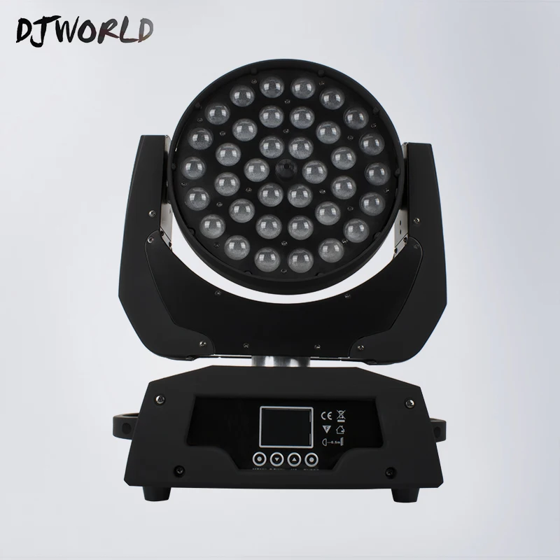 Светодиодный промывочный зум 36x18 Вт RGBWA + УФ Поворотная лампа (брелок) DMX512 для