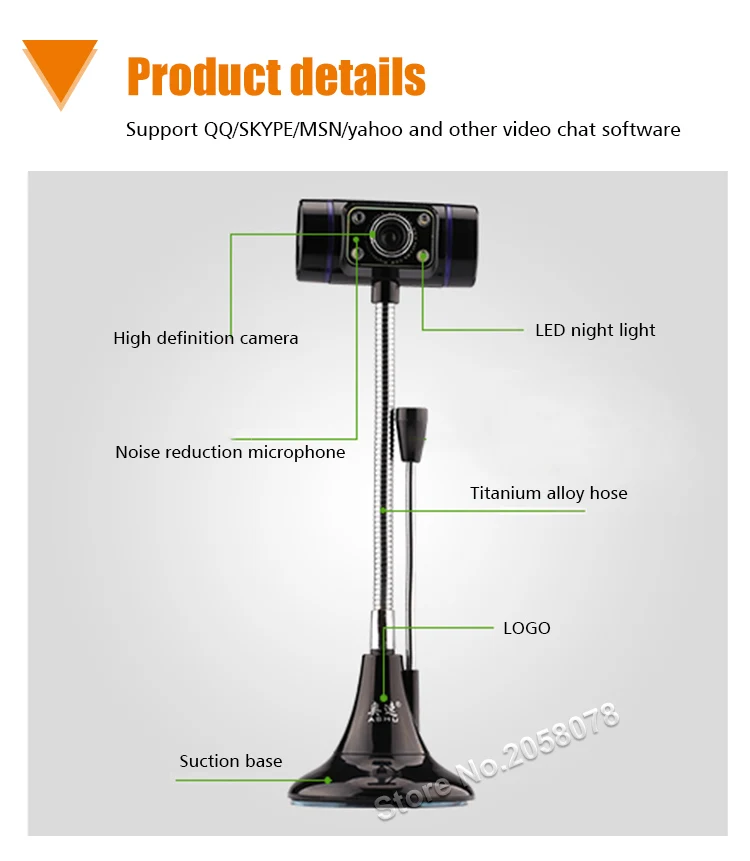 USB 2,0 веб-камера HD веб-камеры с микрофоном микрофон для ПК ноутбука Бесплатный драйвер