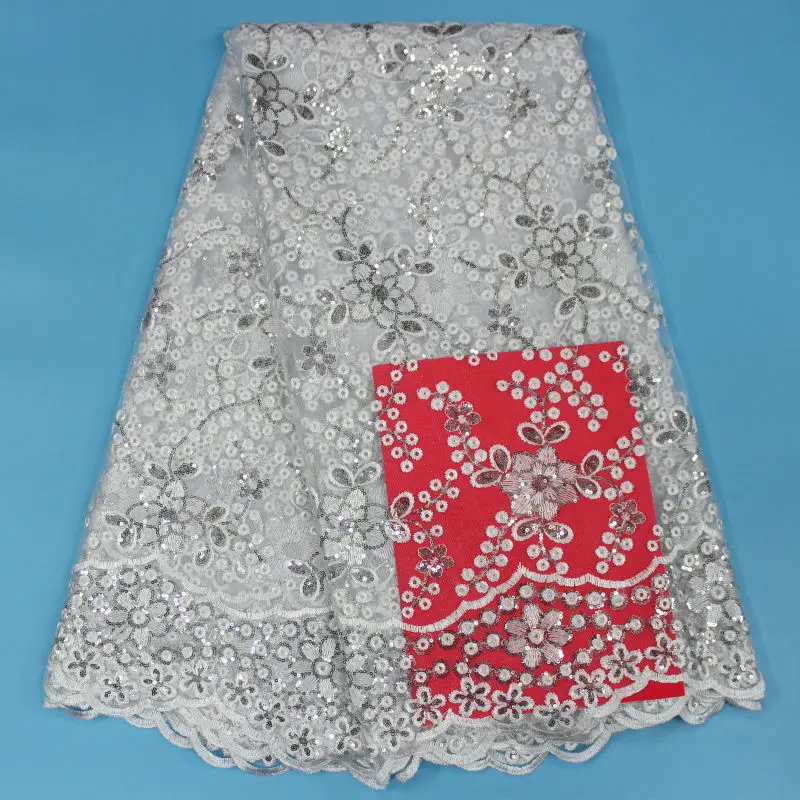 2018 горячая Распродажа Вышивка жаккард африканский гипюр Тюль Кружево Высокое