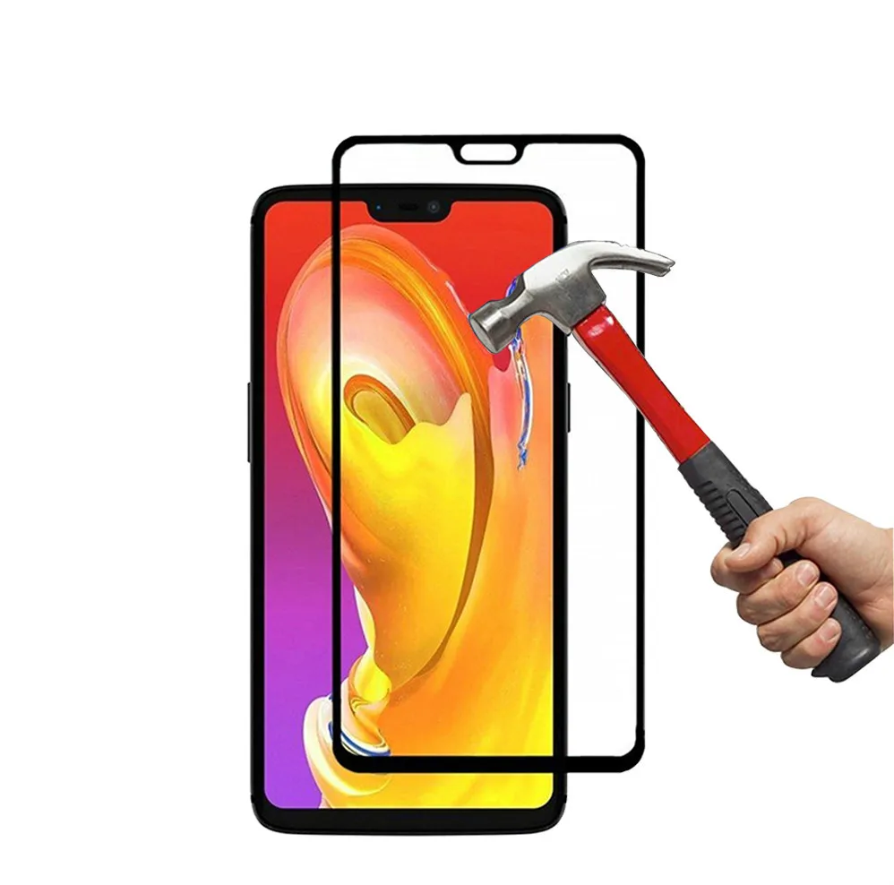 Для Oneplus 6 A6000 полное покрытие 0 3 мм 2.5D Закаленное стекло Защита экрана от царапин