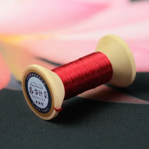 20 м красная Розовая вышивка Сучжоу DIY общий цвет с черными полосками филиал ручная вышивка Spiraea вышивка линия - Цвет: 7