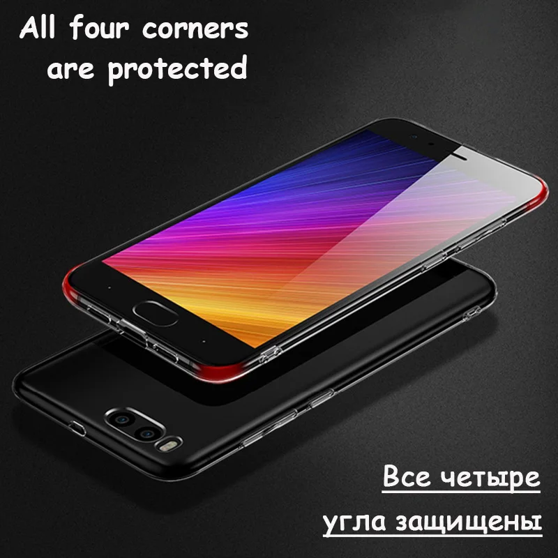 Прозрачный силиконовый чехол для Xiaomi Redmi Примечание 5A премьер-профессионал ТПУ 5