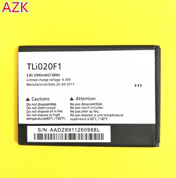 АЗК Новый 2000 мА/ч TLI020F1 Батарея для Alcatel One Touch Pop 2 5042d C7 7040 OT 7040D 5010 5010D OT5010 OT5010D чехол