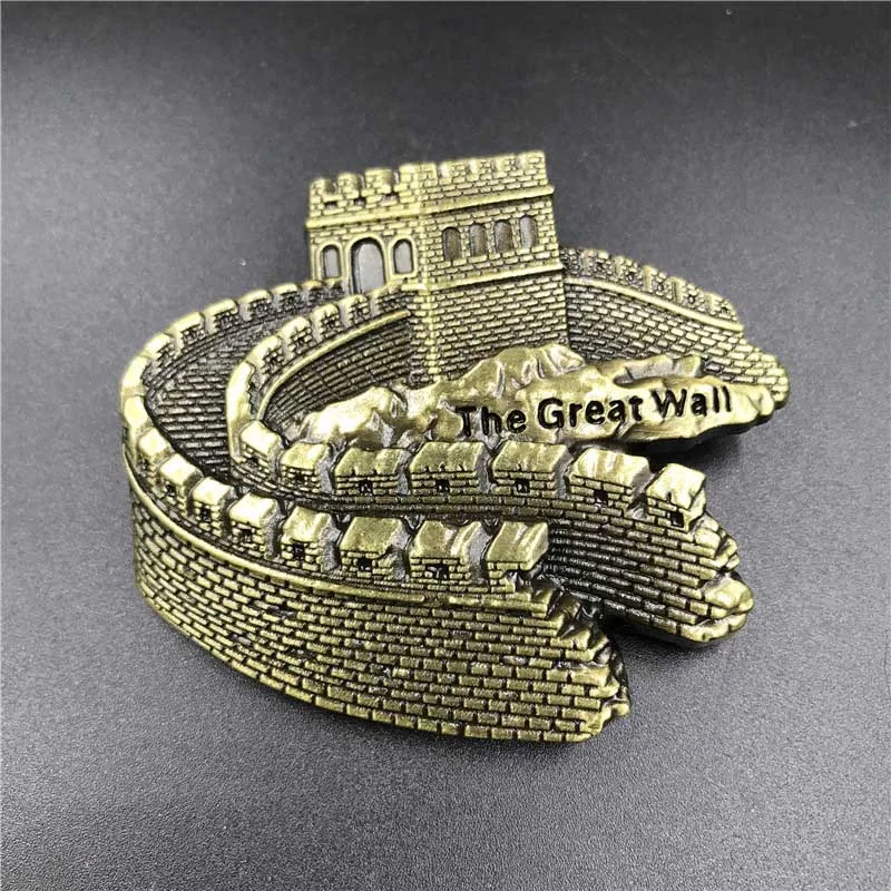 great wall Магниты на холодильник металлические наклейки на холодильник США Великобритания италия Малайзия Бельгия Индия, новые стерео магнитные памятные Премиум - Цвет: great wall