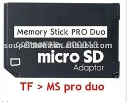 

L memory card adapter Micro SD to Memory Stick Pro Duo Adapter For PSP Sopport Class10 micro SD 2GB 4GB 8GB 16GB 32GB