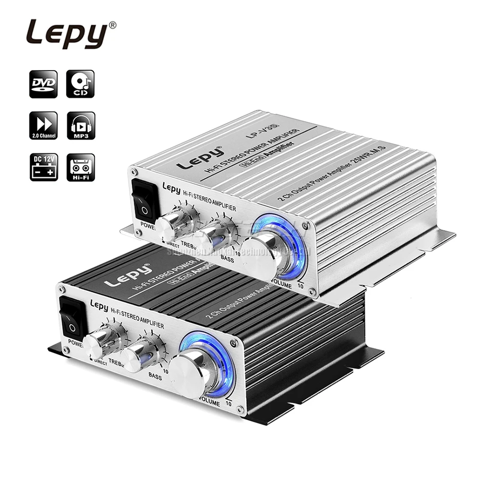Цифровой плеер LP-V3S Lepy автомобильный мощный Hi-Fi стереоусилитель динамик 3 5 мм