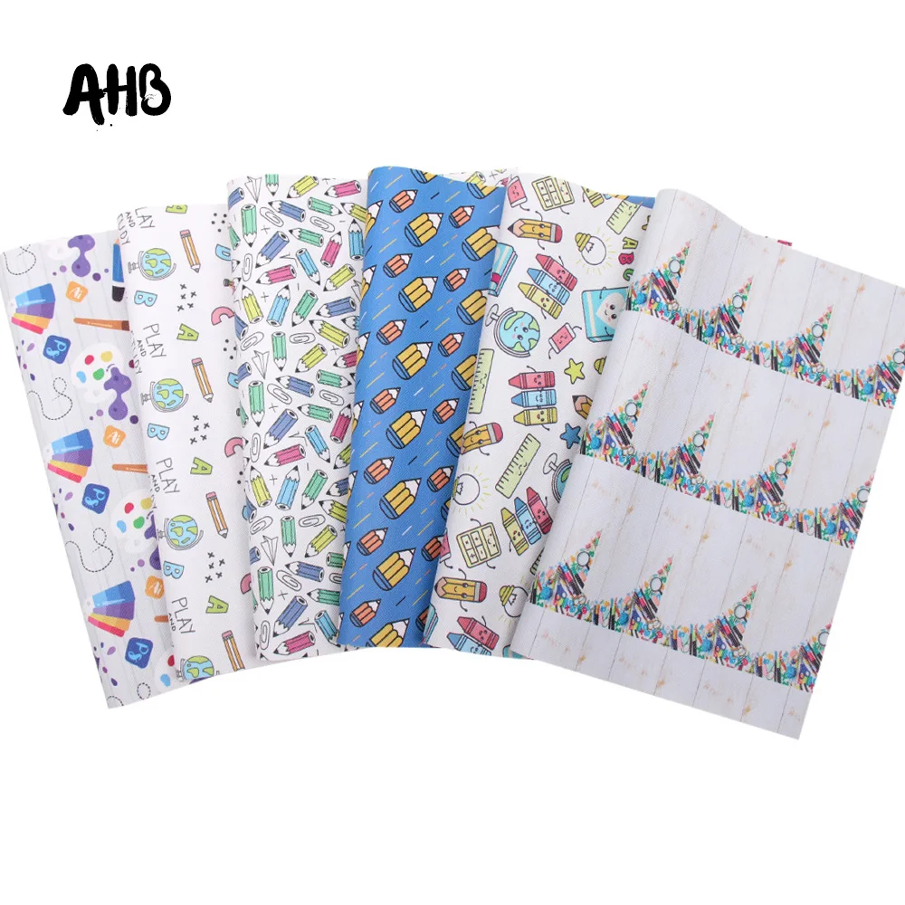 AHB Снова в школу листы из синтетической кожи книжки карандаши искусственной для