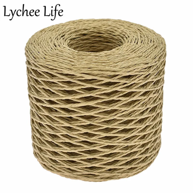 Lychee Life, 200 м, рафия, бумага, однотонные ленты, 2 мм, сделай сам, товары для рукоделия, ручной работы, для шитья, практичные инструменты, аксессуары
