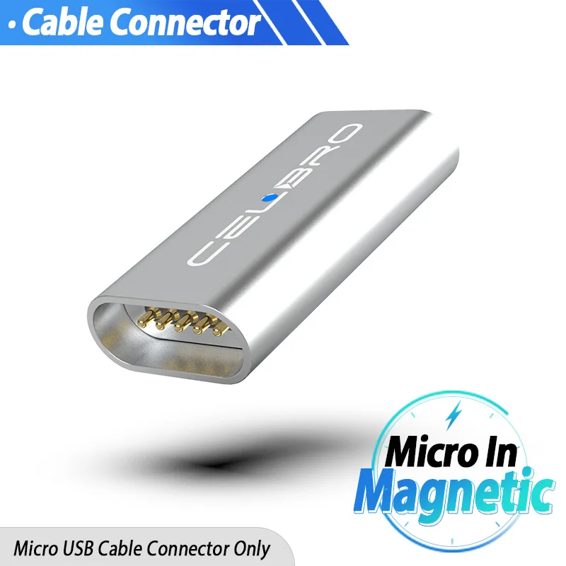 Магнитный mi cro usb type C разъем Usb-C Магнит Usb адаптер быстрое зарядное устройство кабель для Xiaomi mi 9 Красный mi Note 7 Pro sony кабель для передачи данных - Цвет: Only Connector