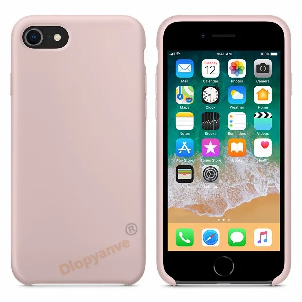 pink sand Есть официальный силиконовый чехол с логотипом для Apple Iphone 7 8 6 6S Plus 5 5S SE чехол для Iphone X XS MAX XR чехол для телефона - Цвет: pink sand