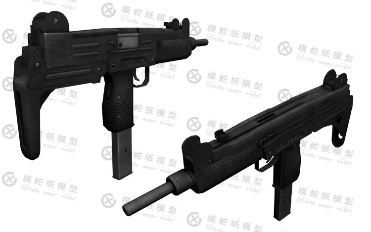 1:1 UZI пулемет бумажная модель оружия ручной работы игрушка