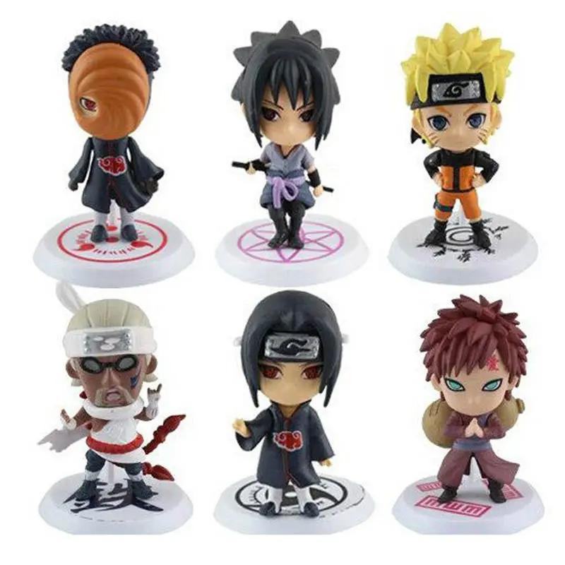 set of 6pcs Anime naruto Uchiha Sasuke Madara Orochimaru Kakashi figure model collection toys | Игрушки и хобби